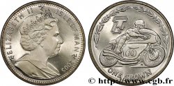ILE DE MAN 1 Crown Proof Élisabeth II - Courses du Tourist Trophy 2005 Pobjoy Mint