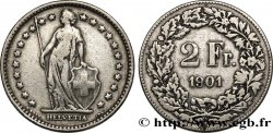 SCHWEIZ 2 Francs Helvetia 1901 Berne