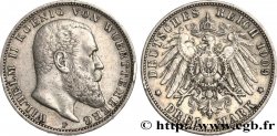 GERMANY - WÜRTTEMBERG 3 Mark Guillaume II 1909 Stuttgart AU 