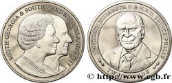 SOUTH GEORGIA AND SOUTH SANDWICH ISLANDS 2 Pounds (2 Livres) Proof 70e anniversaire de mariage de la reine Élisabeth II et du prince Philip 2017 Pobjoy Mint