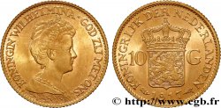 GOLD, PALLADIUM & PLATINUM INVESTMENT 10 Gulden, 3e type Wilhelmina 1917 Utrecht
