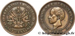 HAÏTI 20 Centimes président Geffrard 1863 Heaton