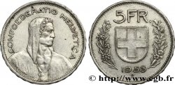 SVIZZERA  5 Francs Berger des alpes 1953 Berne