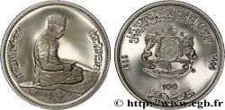 MAROC 100 Dirhams Proof AH 1406 10e Anniversaire de la marche verte 1985 