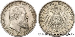 GERMANY - WÜRTTEMBERG 3 Mark Guillaume II 1909 Stuttgart AU 
