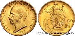 ITALIEN - ITALIEN KÖNIGREICH - VIKTOR EMANUEL III. 100 Lire, an IX 1931 Rome