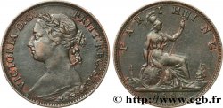 ROYAUME-UNI 1 Farthing Victoria “Bun Head” 1881 