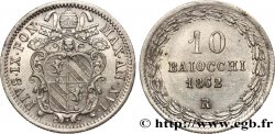 VATICAN ET ÉTATS PONTIFICAUX 10 Baiocchi Pie IX an XVI 1862 Rome SUP+ 