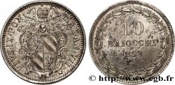 VATICAN AND PAPAL STATES 10 Baiocchi Pie IX an VII 1852  Rome MS 