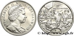 ILE DE MAN 1 Crown Proof Élisabeth II - médaille Silver Star 2005 Pobjoy Mint