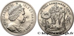 ILE DE MAN 1 Crown Proof Centenaire de la Première Guerre Mondiale 2014 Pobjoy Mint