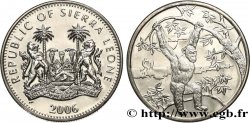 SIERRA LEONE 1 Dollar Proof chimpanzé 2006 Pobjoy Mint