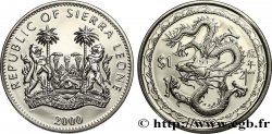 SIERRA LEONA 1 Dollar Proof Année du Dragon 2000 Pobjoy Mint