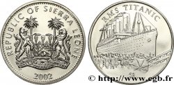 SIERRA LEONA 2 Dollars Proof Paquebot Titanic 2002 Pobjoy Mint