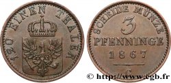 ALEMANIA - PRUSIA 3 Pfenninge 1867 Francfort