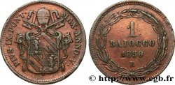 VATICAN ET ÉTATS PONTIFICAUX 1 Baiocco Pie IX an V 1850 Rome