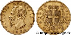 GOLD, PALLADIUM & PLATINUM INVESTMENT 20 Lire Victor Emmanuel II 1862 Turin