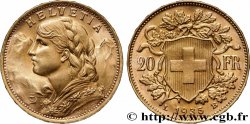GOLD, PALLADIUM & PLATINUM INVESTMENT 20 Francs or &nbsp;Vreneli&nbsp;  1935 Berne