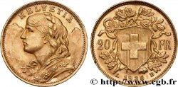GOLD, PALLADIUM & PLATINUM INVESTMENT 20 Francs or &nbsp;Vreneli&nbsp;  1935 Berne