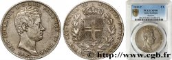 ITALIA - REGNO DE SARDINIA 5 Lire Charles Albert 1842 Gênes