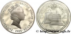 ISLAS VíRGENES BRITáNICAS 20 Dollars Proof Elisabeth II / cloches 1985 