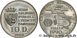 ANDORRE (PRINCIPAUTÉ) 10 Diners Proof Coupe du Monde 1990 1989 