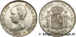 SPAIN 5 Pesetas Alphonse XIII 1er type 1890 Madrid