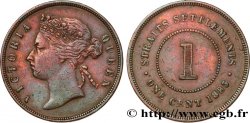 MALAYSIA - STRAITS SETTLEMENTS 1 Cent Straits Settlements Victoria 1883  VF 