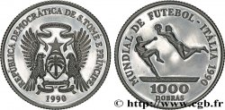 SAINT THOMAS et PRINCE 1000 Dobras Proof Coupe du Monde de football Italie 1990 1990  SPL 