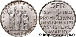 SUIZA 5 Francs 650e anniversaire de la confédération 1941 Berne