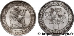 SUISSE 5 Francs Tir de Lucerne (Luzern) 1939 Berne
