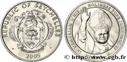 SEYCHELLES 5 Rupees Mort du pape Jean-Paul II 2005 Pobjoy Mint