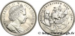 ISOLA DI MAN 1 Crown Proof Martin Frobisher 2001 Pobjoy Mint