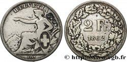 SVIZZERA  2 Francs Helvetia 1862 Berne
