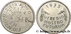 SUISSE 5 Francs année européenne de la protection du patrimoine 1975 Berne