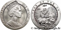ISLA DE MAN 1 Crown Proof année du buffle 1997 Pobjoy Mint