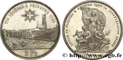 SVIZZERA  5 Francs, monnaie de Tir, Fribourg 1881 