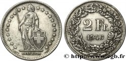 SUISSE 2 Francs Helvetia 1946 Berne