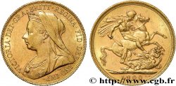 OR, PALLADIUM ET PLATINE INVESTISSEMENT 1 Souverain Victoria vieille tête 1900 Londres TTB+ 