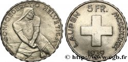 SVIZZERA  5 Francs 600e anniversaire de la bataille de Laupen 1939 Berne