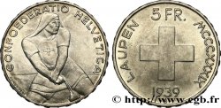 SVIZZERA  5 Francs 600e anniversaire de la bataille de Laupen 1939 Berne
