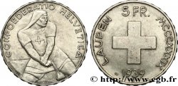 SUISSE 5 Francs 600e anniversaire de la bataille de Laupen 1939 Berne