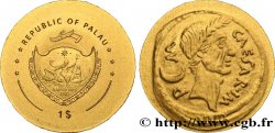 PALAU 1 Dollar série monnaies romaines : Aureus de Jules César 2009 