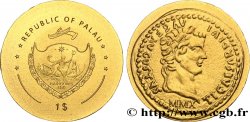 PALAU 1 Dollar série monnaies romaines : aureus de Tibère 2010 