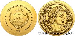 PALAU 1 Dollar série monnaies romaines : monnaie de Théodose 2012 