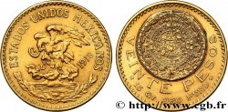 MEXIQUE 20 Pesos “Pierre du Soleil” (calendrier aztèque) 1918 Mexico