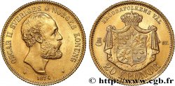 SCHWEDEN 20 Kronor, 1e type Oscar II 1874 Stockholm VZ/fST 