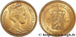NIEDERLANDE 5 Gulden Wilhelmina 1912 Utrecht