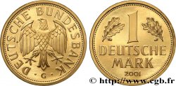 GERMANY 1 Mark Proof en or 2001 Karlsruhe MS 