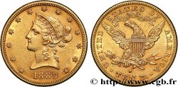 INVESTMENT GOLD 10 Dollars  Liberty  1889 San Francisco